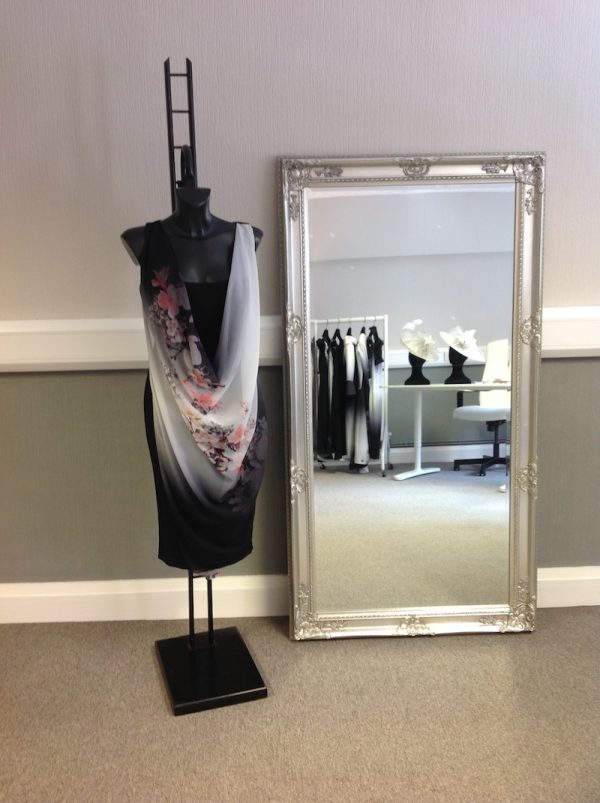 Drape front dress