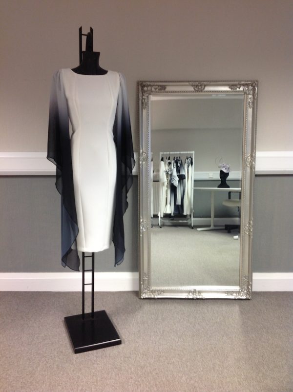 Cape sleeve dress