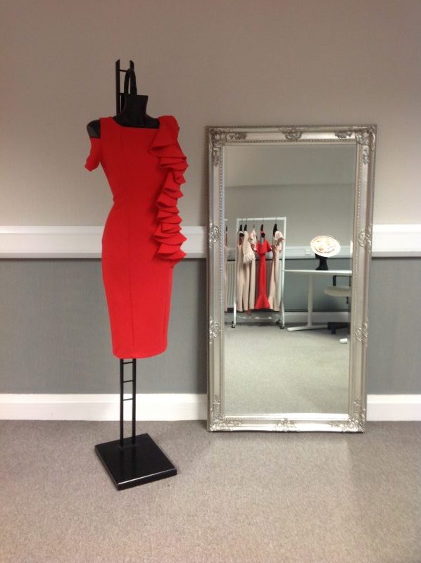 Waterfall column dress